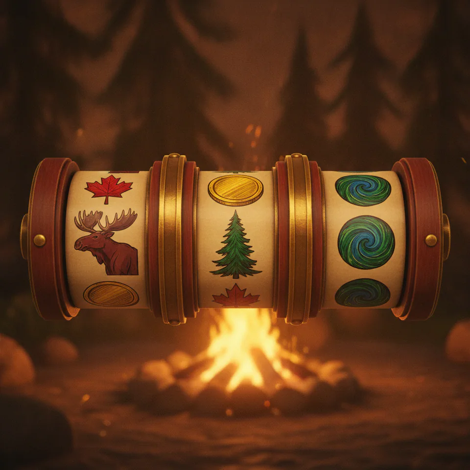 Cedar Ridge Reels slot game cover — Canadian wilderness reels